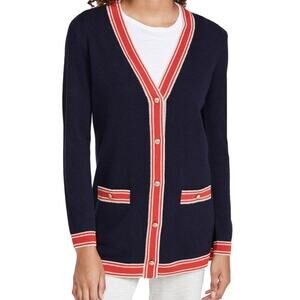 L’agence NWT Ariel Wool Cashmere Cardigan *Missing Button* Size XS Metallic Trim
